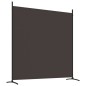 vidaXL Biombo divisor de 3 paneles de tela marrón 525x180 cm vidaXL Biombo divisor de 3 paneles de tela marrón 525x180 cm