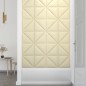 vidaXL Paneles de pared 12 uds cuero sintético crema 30x30 cm 0,54 m² vidaXL Paneles de pared 12 uds cuero sintético crema 30x30 cm 0,54 m²
