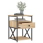 vidaXL Mesitas noche 2 uds madera ingeniería roble Sonoma 40x42x55 cm vidaXL Mesitas noche 2 uds madera ingeniería roble Sonoma 40x42x55 cm