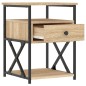 vidaXL Mesitas noche 2 uds madera ingeniería roble Sonoma 40x42x55 cm vidaXL Mesitas noche 2 uds madera ingeniería roble Sonoma 40x42x55 cm