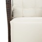 vidaXL Set comedor de jardín 5 piezas y cojines ratán sintético marrón vidaXL Set comedor de jardín 5 piezas y cojines ratán sintético marrón