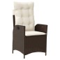vidaXL Set comedor de jardín 7 pzas con cojines ratán sintético marrón vidaXL Set comedor de jardín 7 pzas con cojines ratán sintético marrón