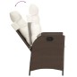 vidaXL Set comedor de jardín 7 pzas con cojines ratán sintético marrón vidaXL Set comedor de jardín 7 pzas con cojines ratán sintético marrón