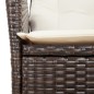 vidaXL Set comedor de jardín 7 pzas con cojines ratán sintético marrón vidaXL Set comedor de jardín 7 pzas con cojines ratán sintético marrón