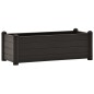vidaXL Arriate elevado de jardín PP gris antracita 100x43x35 cm vidaXL Arriate elevado de jardín PP gris antracita 100x43x35 cm