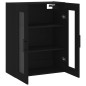 vidaXL Armario de pared negro 69,5x34x90 cm