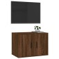 vidaXL Mueble para TV de pared roble marrón 57x34,5x40 cm vidaXL Mueble para TV de pared roble marrón 57x34,5x40 cm