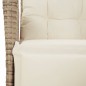 vidaXL Sillones reclinables jardín con reposapiés 2 uds ratán PE beige vidaXL Sillones reclinables jardín con reposapiés 2 uds ratán PE beige