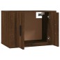 vidaXL Mueble para TV de pared roble marrón 57x34,5x40 cm vidaXL Mueble para TV de pared roble marrón 57x34,5x40 cm