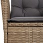 vidaXL Set comedor de jardín 7 pzas con cojines ratán sintético beige vidaXL Set comedor de jardín 7 pzas con cojines ratán sintético beige