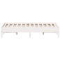 vidaXL Estructura de cama madera maciza de pino blanco 120x190 cm