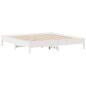 vidaXL Estructura de cama madera maciza de pino blanco 180x200 cm vidaXL Estructura de cama madera maciza de pino blanco 180x200 cm