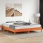 vidaXL Estructura de cama madera maciza pino marrón cera 120x200 cm
