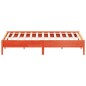 vidaXL Estructura de cama madera maciza pino marrón cera 120x200 cm