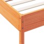 vidaXL Estructura de cama madera maciza pino marrón cera 100x200 cm vidaXL Estructura de cama madera maciza pino marrón cera 100x200 cm