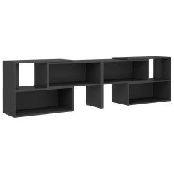 vidaXL Mueble de TV madera contrachapada gris 149x30x52 cm