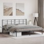 vidaXL Estructura de cama con cabecero metal negro 200x200 cm vidaXL Estructura de cama con cabecero metal negro 200x200 cm