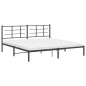 vidaXL Estructura de cama con cabecero metal negro 200x200 cm vidaXL Estructura de cama con cabecero metal negro 200x200 cm
