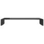 vidaXL Soporte para TV/Elevador monitor cristal negro 80x30x13 cm