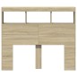 vidaXL Cabecero de cama con LED roble Sonoma 120x17x102 cm vidaXL Cabecero de cama con LED roble Sonoma 120x17x102 cm