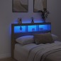 vidaXL Cabecero de cama con LED roble Sonoma 140x17x102 cm vidaXL Cabecero de cama con LED roble Sonoma 140x17x102 cm