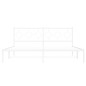vidaXL Estructura de cama de metal con cabecero blanco 180x200 cm vidaXL Estructura de cama de metal con cabecero blanco 180x200 cm