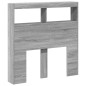 vidaXL Cabecero de cama con luz LED gris Sonoma 100x17x102 cm vidaXL Cabecero de cama con luz LED gris Sonoma 100x17x102 cm
