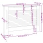 vidaXL Cubierta para radiador MDF 112x19x81,5 cm vidaXL Cubierta para radiador MDF 112x19x81,5 cm