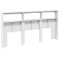 vidaXL Cabecero de cama con luz LED blanco 200x17x102 cm vidaXL Cabecero de cama con luz LED blanco 200x17x102 cm