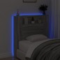 vidaXL Cabecero de cama con luz LED gris Sonoma 100x16,5x103,5 cm vidaXL Cabecero de cama con luz LED gris Sonoma 100x16,5x103,5 cm