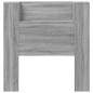 vidaXL Cabecero de cama con luz LED gris Sonoma 100x16,5x103,5 cm vidaXL Cabecero de cama con luz LED gris Sonoma 100x16,5x103,5 cm