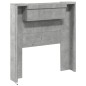 vidaXL Cabecero de cama con luz LED gris hormigón 100x16,5x103,5 cm