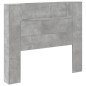 vidaXL Cabecero de cama con luz LED gris hormigón 120x16,5x103,5 cm