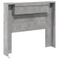 vidaXL Cabecero de cama con luz LED gris hormigón 120x16,5x103,5 cm