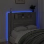 vidaXL Cabecero de cama con luz LED gris Sonoma 120x16,5x103,5 cm vidaXL Cabecero de cama con luz LED gris Sonoma 120x16,5x103,5 cm