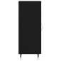 vidaXL Aparador de madera contrachapada negro 34,5x34x90 cm vidaXL Aparador de madera contrachapada negro 34,5x34x90 cm