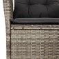 vidaXL Set comedor jardín 7 pzas y cojines ratán sintético gris vidaXL Set comedor jardín 7 pzas y cojines ratán sintético gris