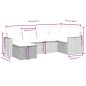 vidaXL Set sofás de jardín 6 piezas y cojines ratán sintético marrón vidaXL Set sofás de jardín 6 piezas y cojines ratán sintético marrón