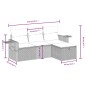 vidaXL Set de sofás de jardín 4 pzas y cojines ratán sintético marrón vidaXL Set de sofás de jardín 4 pzas y cojines ratán sintético marrón