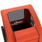 vidaXL Remolque de bicicleta mascotas hierro tela Oxford naranja vidaXL Remolque de bicicleta mascotas hierro tela Oxford naranja