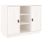 vidaXL Aparador madera maciza de pino blanco 100x40x75 cm