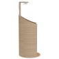 vidaXL Ducha de exterior ratán PE y acacia beige 100x100x241,5 cm