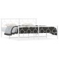 vidaXL Estructura cama metal con cabecero y pie cama blanco 183x213 cm vidaXL Estructura cama metal con cabecero y pie cama blanco 183x213 cm