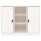 vidaXL Aparador madera maciza de pino blanco 100x40x75 cm
