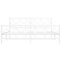 vidaXL Estructura cama metal con cabecero y pie cama blanco 183x213 cm vidaXL Estructura cama metal con cabecero y pie cama blanco 183x213 cm