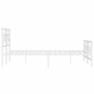 vidaXL Estructura cama metal con cabecero y pie cama blanco 183x213 cm vidaXL Estructura cama metal con cabecero y pie cama blanco 183x213 cm