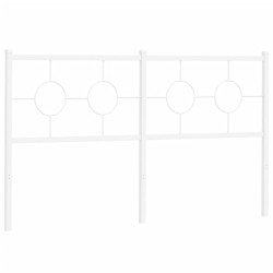 vidaXL Cabecero de metal blanco 150 cm