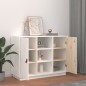 vidaXL Aparador madera maciza de pino blanco 100x40x75 cm