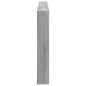vidaXL Cabecero de cama con luz LED gris Sonoma 220x17x102 cm
