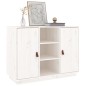 vidaXL Aparador madera maciza de pino blanco 100x40x75 cm